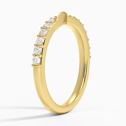 Tamamlayıcı 0,50 Karat Yuvarlak Kesim Laboratuvar Pırlanta Yüzük 18K - Bold Diamonds