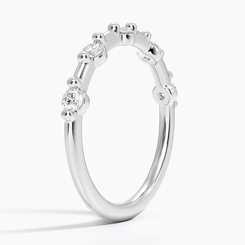 Yarım Tur 0,50 Karat Yuvarlak Kesim Laboratuvar Pırlanta Yüzük 18K - Bold Diamonds