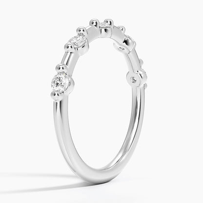 Yarım Tur 0,50 Karat Yuvarlak Kesim Laboratuvar Pırlanta Yüzük 18K - Bold Diamonds