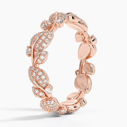 Özel Tasarım 0,50 Karat Yuvarlak Kesim Laboratuvar Pırlanta Yüzük 18K - Bold Diamonds