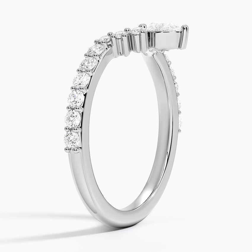 Tamamlayıcı 0.50 Karat Yuvarlak Kesim Laboratuvar Pırlanta Yüzük 18K - Bold Diamonds