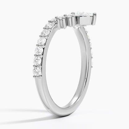 Tamamlayıcı 0.50 Karat Yuvarlak Kesim Laboratuvar Pırlanta Yüzük 18K - Bold Diamonds