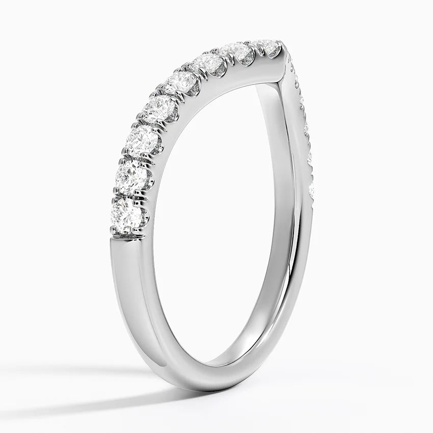 Tamamlayıcı Yüzük 0.50 Karat Yuvarlak Kesim Laboratuvar Pırlanta Yüzük 18K - Bold Diamonds