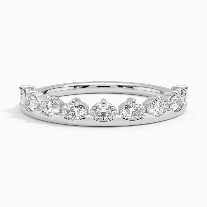 Yarım Tur 0,50 Karat Yuvarlak Kesim Laboratuvar Pırlanta Yüzük 18K - Bold Diamonds