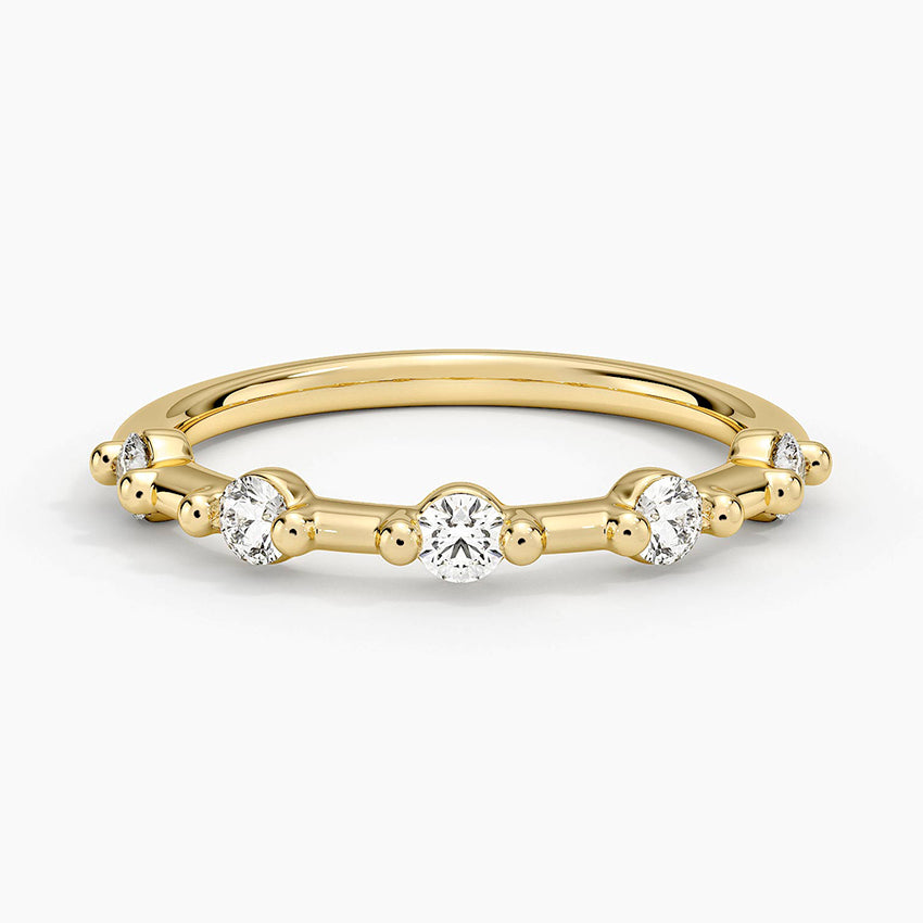 Yarım Tur 0,50 Karat Yuvarlak Kesim Laboratuvar Pırlanta Yüzük 18K - Bold Diamonds