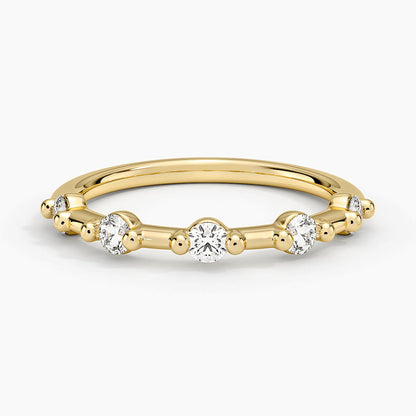 Yarım Tur 0,50 Karat Yuvarlak Kesim Laboratuvar Pırlanta Yüzük 18K - Bold Diamonds