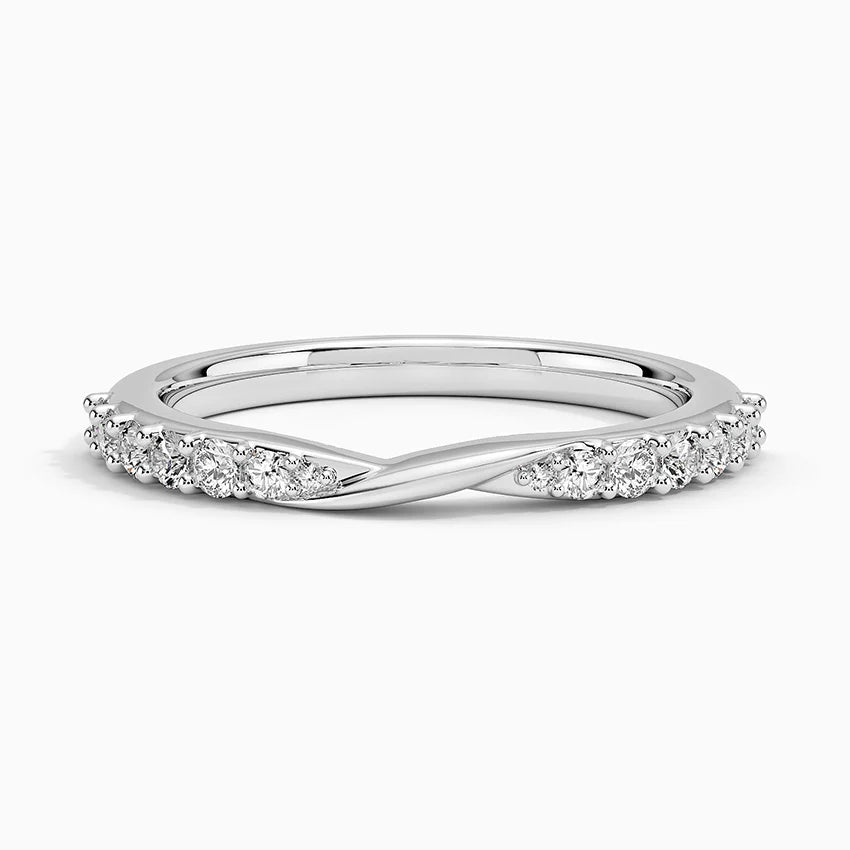 Tamamlayıcı 0,50 Karat Yuvarlak Kesim Laboratuvar Pırlanta Yüzük 18K - Bold Diamonds