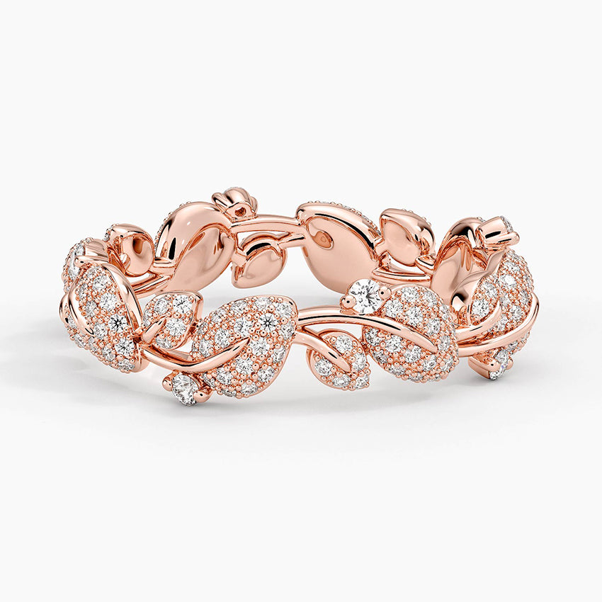 Özel Tasarım 0,50 Karat Yuvarlak Kesim Laboratuvar Pırlanta Yüzük 18K - Bold Diamonds