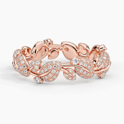 Özel Tasarım 0,50 Karat Yuvarlak Kesim Laboratuvar Pırlanta Yüzük 18K - Bold Diamonds