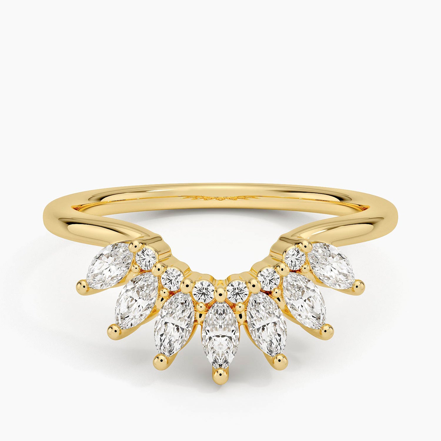 Tamamlayıcı 0,50 Karat Yuvarlak Kesim Laboratuvar Pırlanta Yüzük 18K - Bold Diamonds