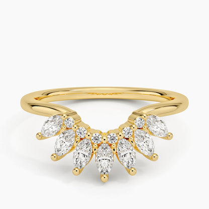Tamamlayıcı 0,50 Karat Yuvarlak Kesim Laboratuvar Pırlanta Yüzük 18K - Bold Diamonds
