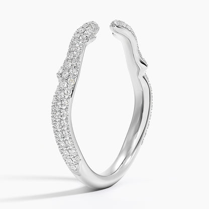 Tamamlayıcı 0,50 Karat Yuvarlak Kesim Laboratuvar Pırlanta Yüzük 18K - Bold Diamonds