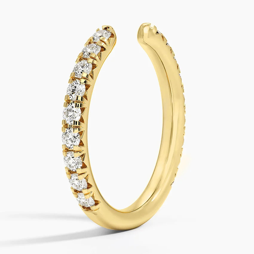Tamamlayıcı 0.50 Karat Yuvarlak Kesim Laboratuvar Pırlanta Yüzük 18K - Bold Diamonds