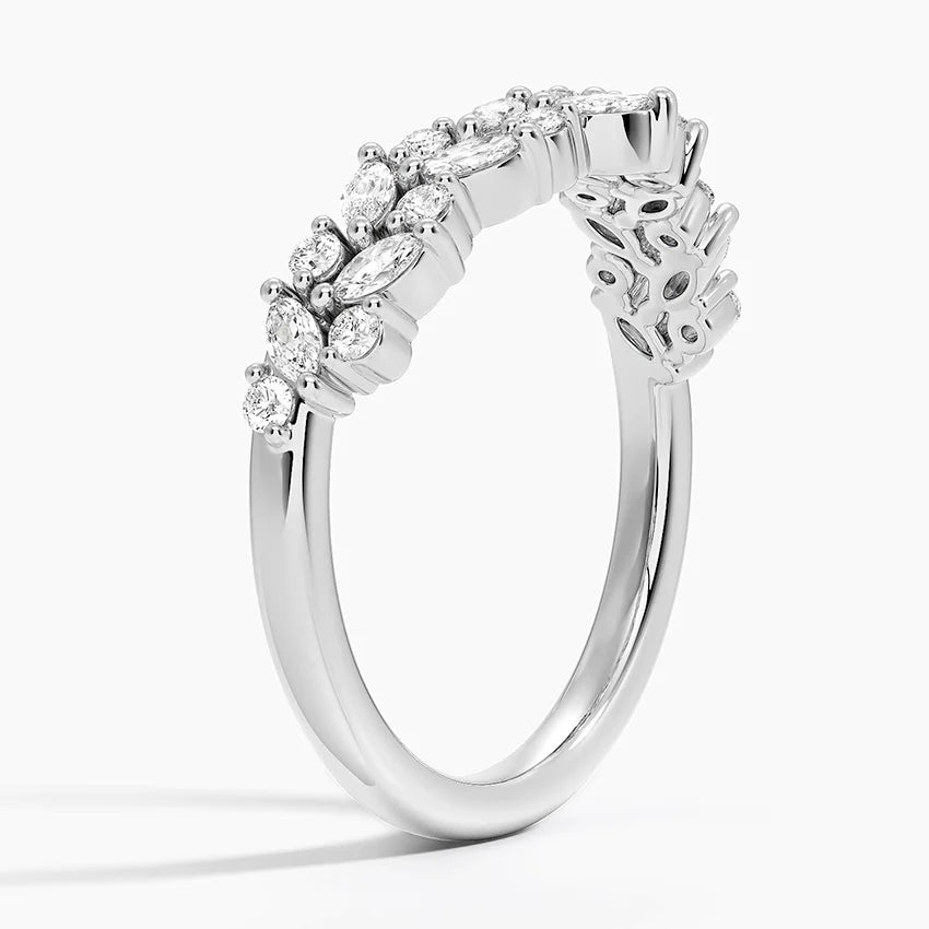 Tamamlayıcı 0,50 Karat Yuvarlak Kesim Laboratuvar Pırlanta Yüzük 18K - Bold Diamonds