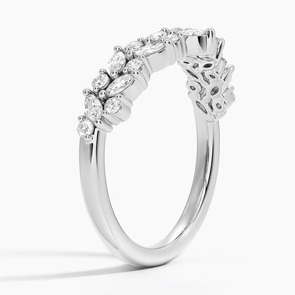 Tamamlayıcı 0,50 Karat Yuvarlak Kesim Laboratuvar Pırlanta Yüzük 18K - Bold Diamonds