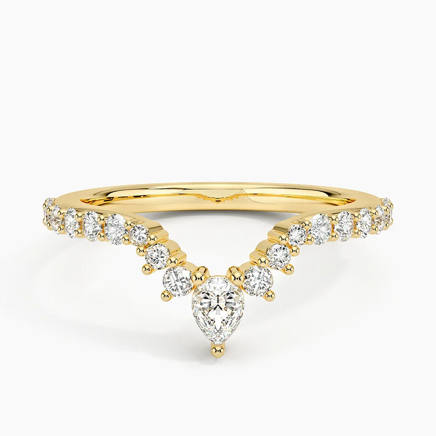Tamamlayıcı 0.50 Karat Yuvarlak Kesim Laboratuvar Pırlanta Yüzük 18K - Bold Diamonds