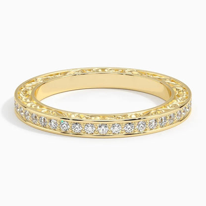 Tam Tur 0,50 Karat Yuvarlak Kesim Laboratuvar Pırlanta Yüzük 18K - Bold Diamonds