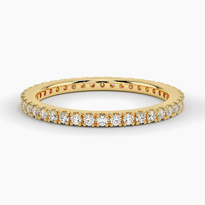 Tam Tur 0.50 Karat Yuvarlak Kesim Laboratuvar Pırlanta Yüzük 18K - Bold Diamonds