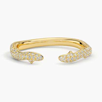 Tamamlayıcı 0,50 Karat Yuvarlak Kesim Laboratuvar Pırlanta Yüzük 18K - Bold Diamonds
