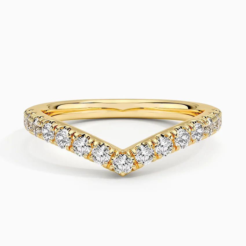 Tamamlayıcı Yüzük 0.50 Karat Yuvarlak Kesim Laboratuvar Pırlanta Yüzük 18K - Bold Diamonds
