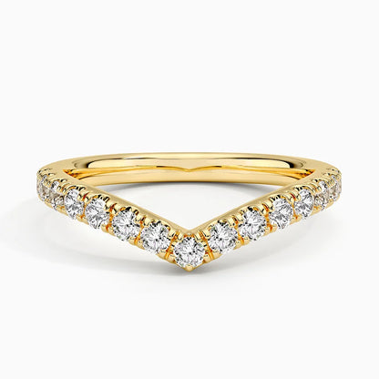 Tamamlayıcı Yüzük 0.50 Karat Yuvarlak Kesim Laboratuvar Pırlanta Yüzük 18K - Bold Diamonds