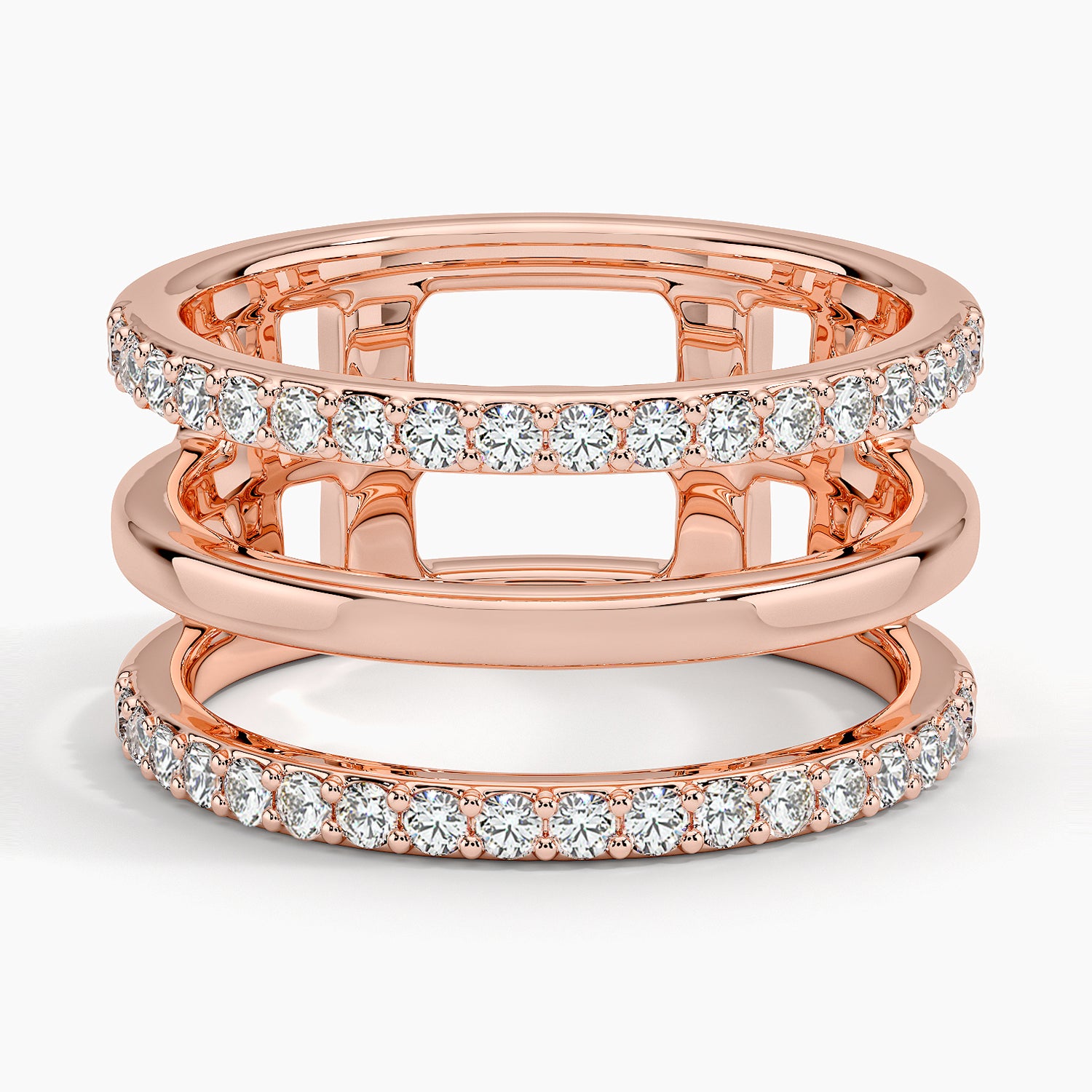 Alyans 0,50 Karat Yuvarlak Kesim Laboratuvar Pırlanta Yüzük 18K - Bold Diamonds