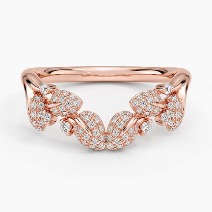Tamamlayıcı 0,50 Karat Yuvarlak Kesim Laboratuvar Pırlanta Yüzük 18K - Bold Diamonds