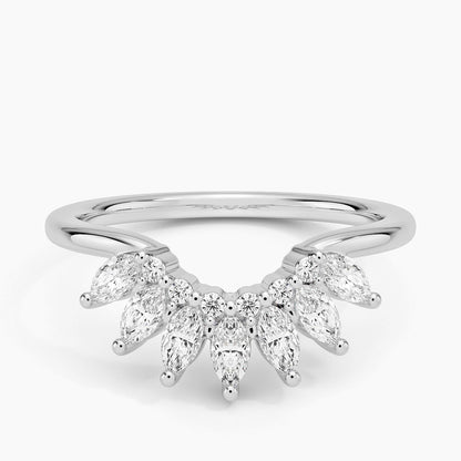 Tamamlayıcı 0,50 Karat Yuvarlak Kesim Laboratuvar Pırlanta Yüzük 18K - Bold Diamonds