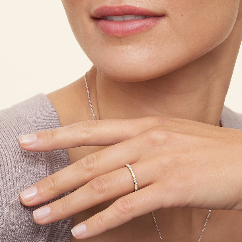 Tam Tur 0.50 Karat Yuvarlak Kesim Laboratuvar Pırlanta Yüzük 18K - Bold Diamonds