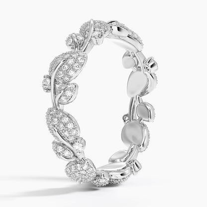 Özel Tasarım 0,50 Karat Yuvarlak Kesim Laboratuvar Pırlanta Yüzük 18K - Bold Diamonds