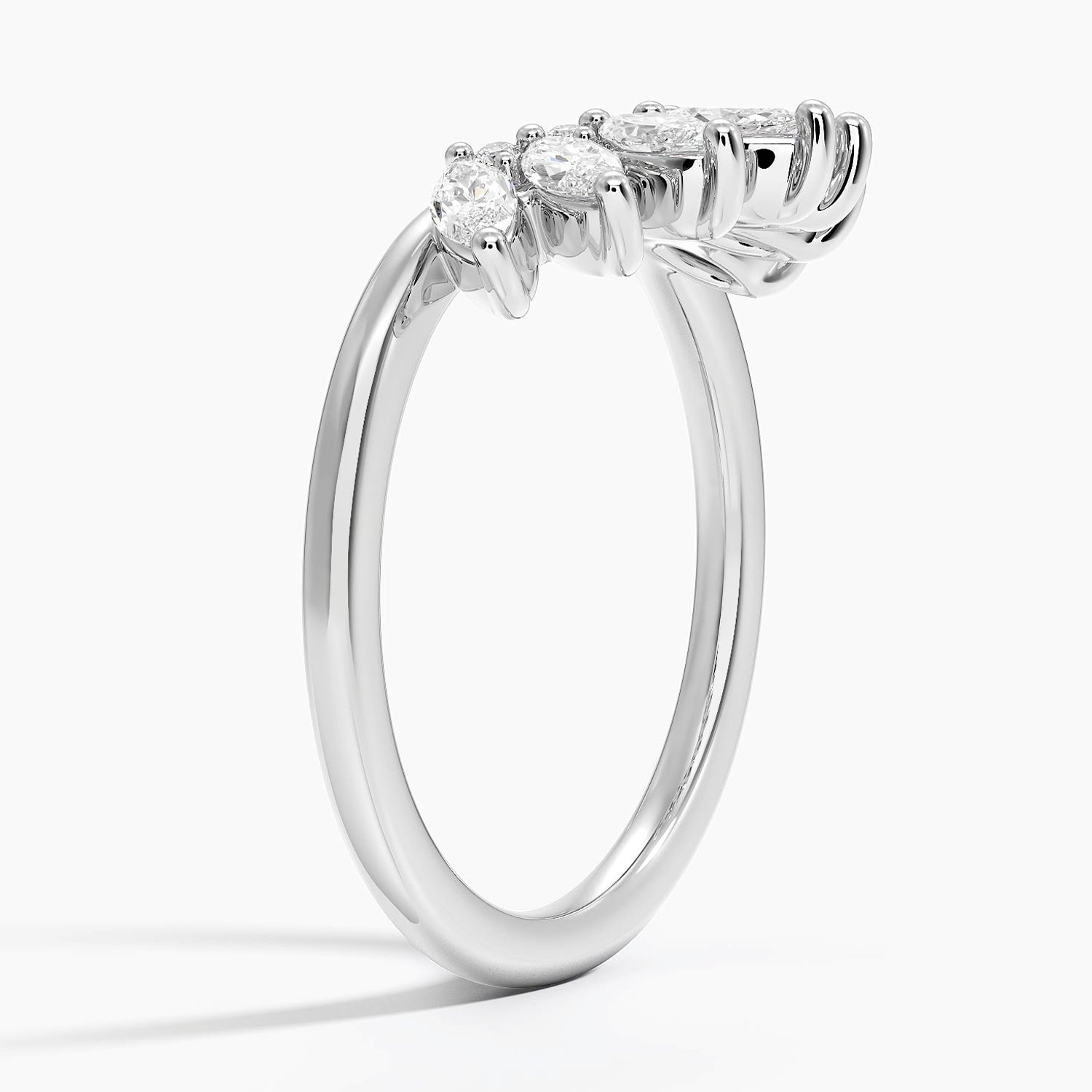 Tamamlayıcı 0,50 Karat Yuvarlak Kesim Laboratuvar Pırlanta Yüzük 18K - Bold Diamonds