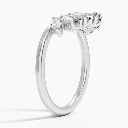 Tamamlayıcı 0,50 Karat Yuvarlak Kesim Laboratuvar Pırlanta Yüzük 18K - Bold Diamonds