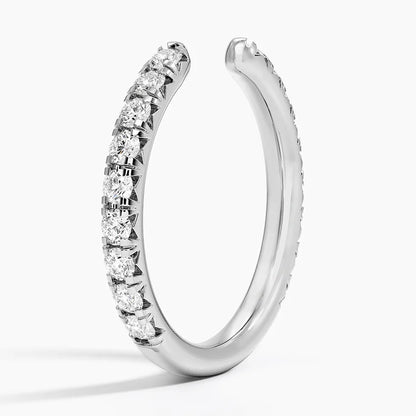 Tamamlayıcı 0.50 Karat Yuvarlak Kesim Laboratuvar Pırlanta Yüzük 18K - Bold Diamonds