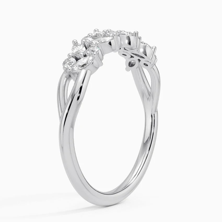 Pırlanta 0,50 Karat Marquise Kesim Laboratuvar Pırlanta Yüzük 18K - Bold Diamonds