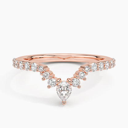 Tamamlayıcı 0.50 Karat Yuvarlak Kesim Laboratuvar Pırlanta Yüzük 18K - Bold Diamonds