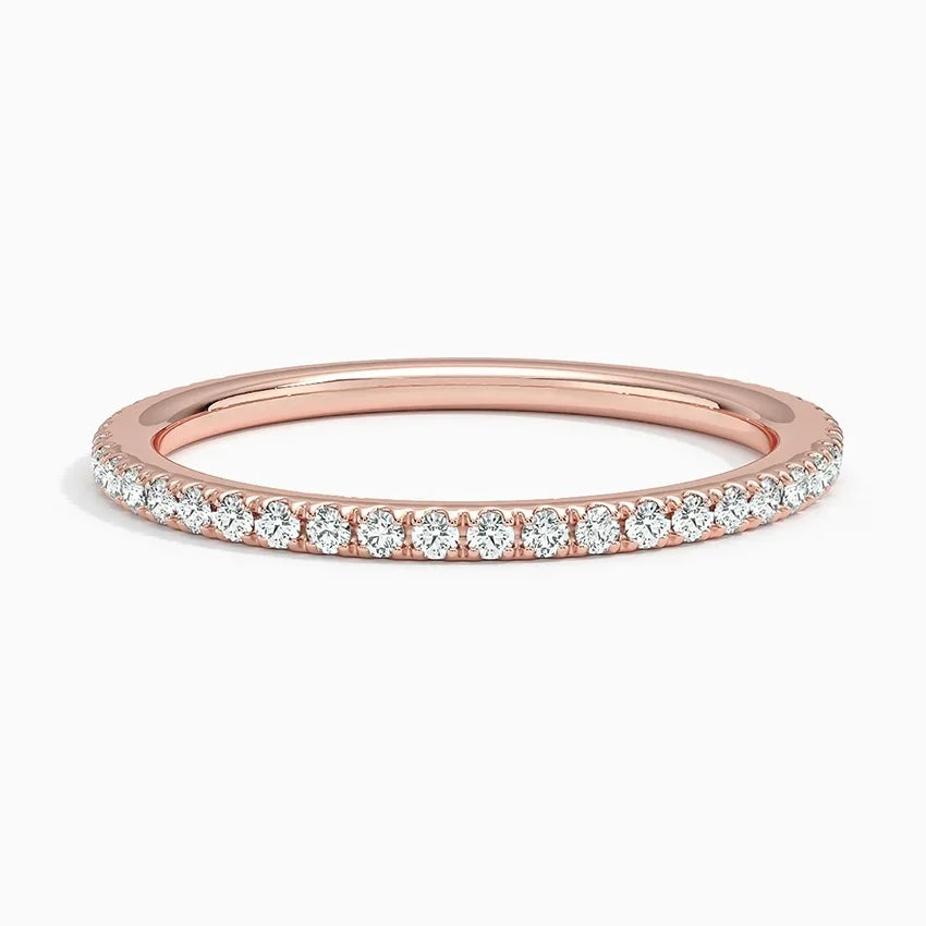Tam Tur Yüzük 0.50 Karat Yuvarlak Kesim Laboratuvar Pırlanta Yüzük 18K - Bold Diamonds