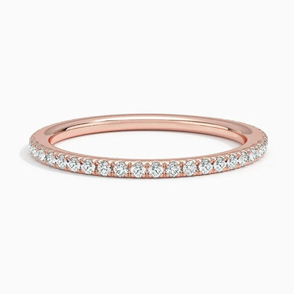Tam Tur Yüzük 0.50 Karat Yuvarlak Kesim Laboratuvar Pırlanta Yüzük 18K - Bold Diamonds