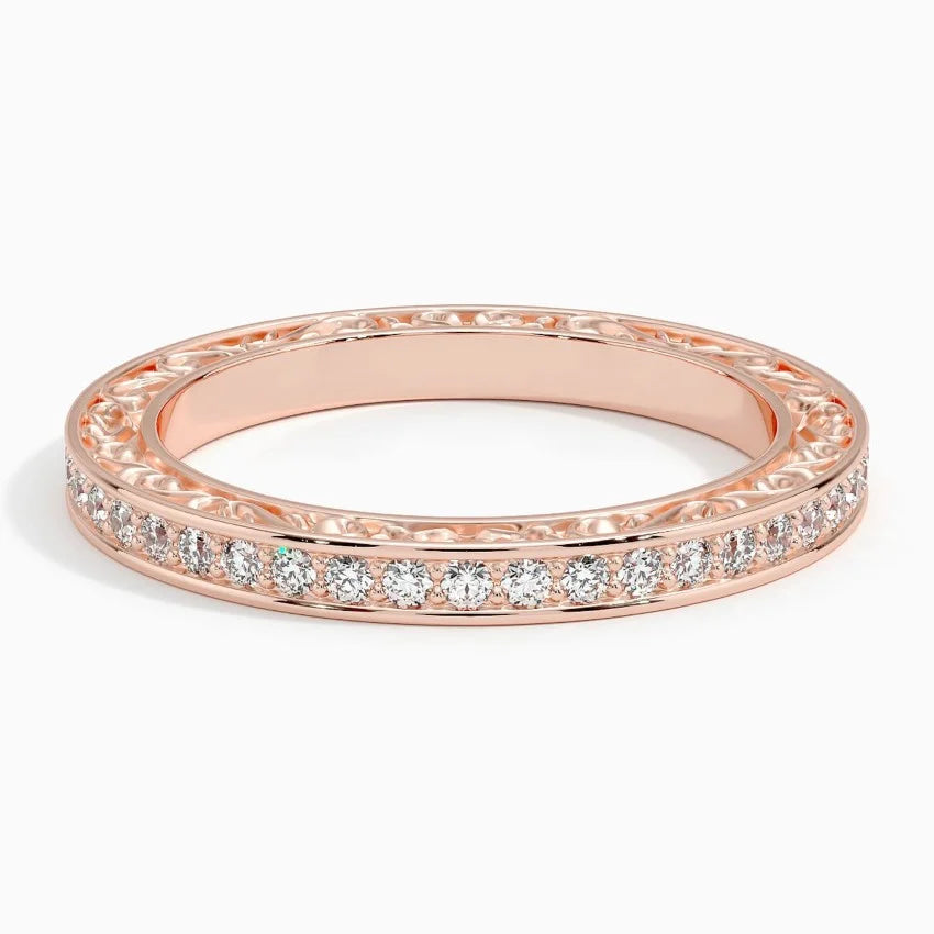 Tam Tur 0,50 Karat Yuvarlak Kesim Laboratuvar Pırlanta Yüzük 18K - Bold Diamonds