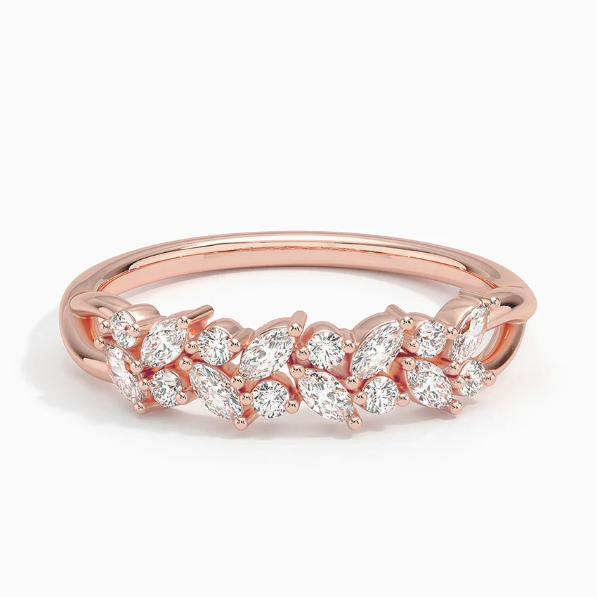 Pırlanta 0,50 Karat Marquise Kesim Laboratuvar Pırlanta Yüzük 18K - Bold Diamonds