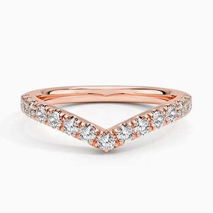 Tamamlayıcı Yüzük 0.50 Karat Yuvarlak Kesim Laboratuvar Pırlanta Yüzük 18K - Bold Diamonds