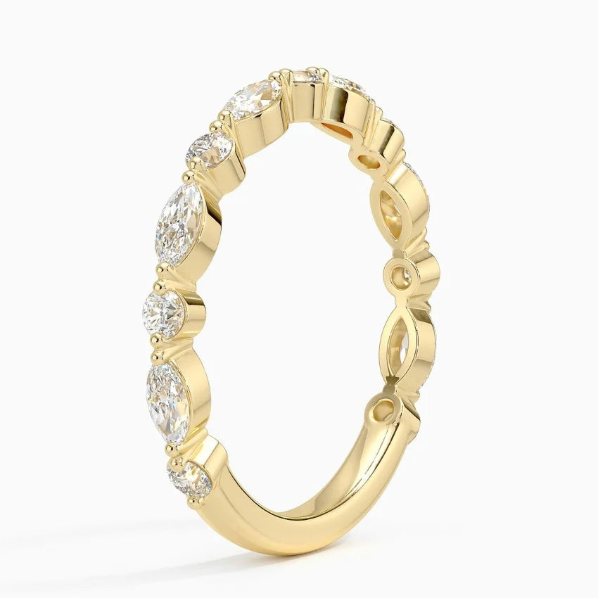 Pırlanta Yüzük 0.50 Karat Yuvarlak Kesim Laboratuvar Pırlanta Yüzük 18K - Bold Diamonds