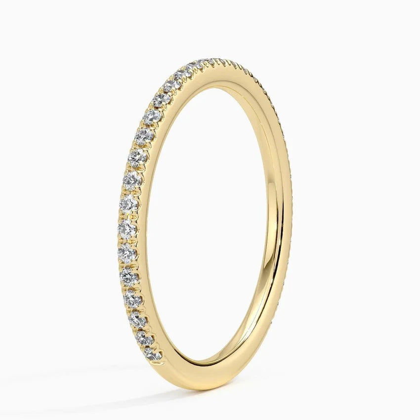 Tam Tur Yüzük 0.50 Karat Yuvarlak Kesim Laboratuvar Pırlanta Yüzük 18K - Bold Diamonds