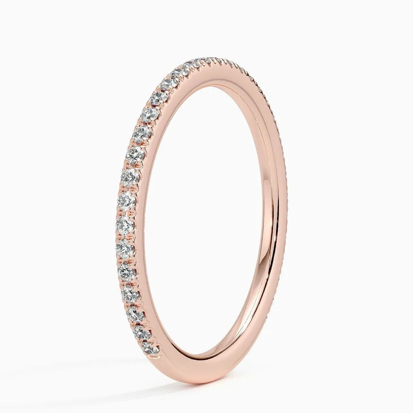Tam Tur Yüzük 0.50 Karat Yuvarlak Kesim Laboratuvar Pırlanta Yüzük 18K - Bold Diamonds