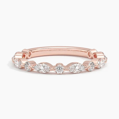 Pırlanta Yüzük 0.50 Karat Yuvarlak Kesim Laboratuvar Pırlanta Yüzük 18K - Bold Diamonds