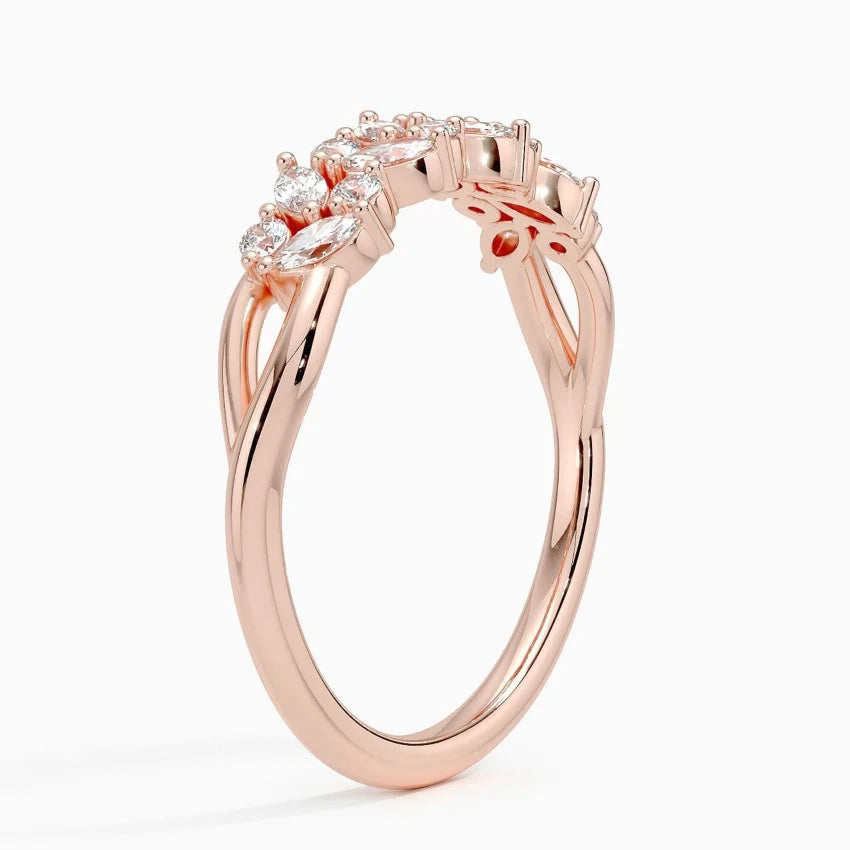 Pırlanta 0,50 Karat Marquise Kesim Laboratuvar Pırlanta Yüzük 18K - Bold Diamonds