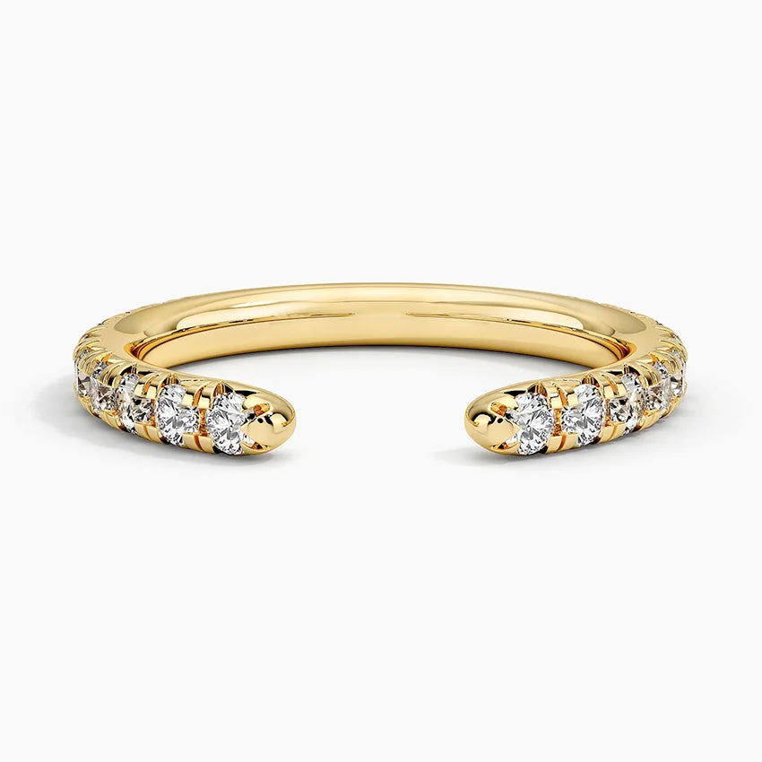 Tamamlayıcı 0.50 Karat Yuvarlak Kesim Laboratuvar Pırlanta Yüzük 18K - Bold Diamonds