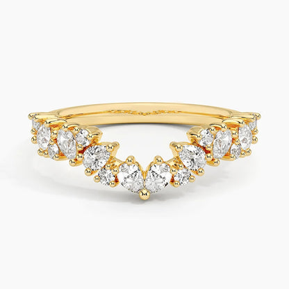 Tamamlayıcı 0,50 Karat Damla Kesim Laboratuvar Pırlanta Yüzük 18K - Bold Diamonds