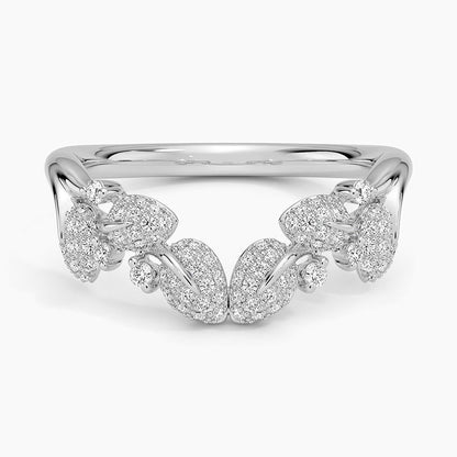 Tamamlayıcı 0,50 Karat Yuvarlak Kesim Laboratuvar Pırlanta Yüzük 18K - Bold Diamonds