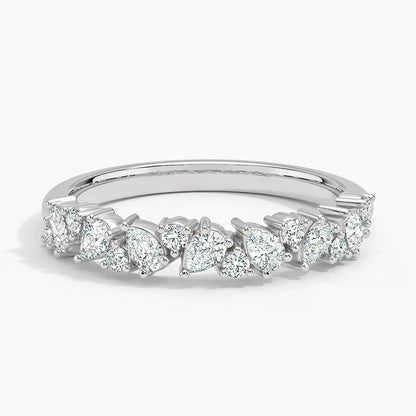Yarım Tur 0.50 Karat Yuvarlak Kesim Laboratuvar Pırlanta Yüzük 18K - Bold Diamonds