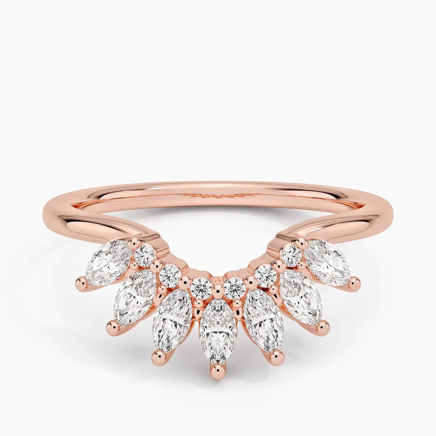 Tamamlayıcı 0,50 Karat Yuvarlak Kesim Laboratuvar Pırlanta Yüzük 18K - Bold Diamonds